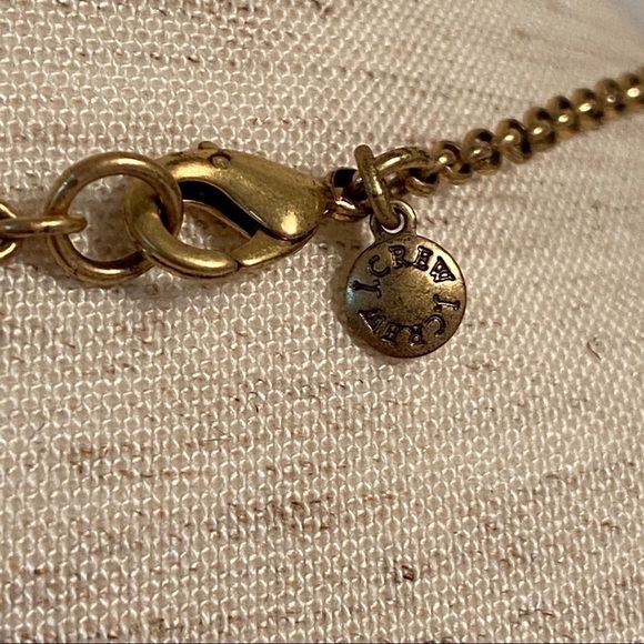 J. Crew brass rhinestone arrow pendant necklace - Picture 5 of 7